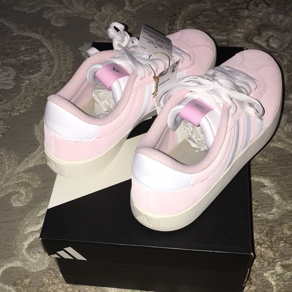 Adidas Women's VL Court 3.0 Pink Sneakers - Picture 3 of 3